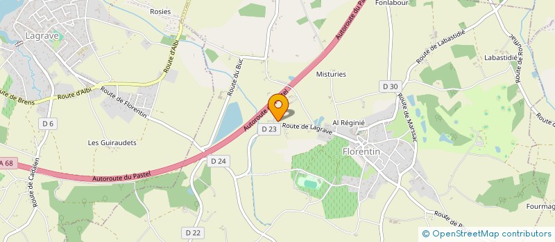 localisation de l'entreprise MONSIEUR SEBASTIEN RAYNAUD  FLORENTIN