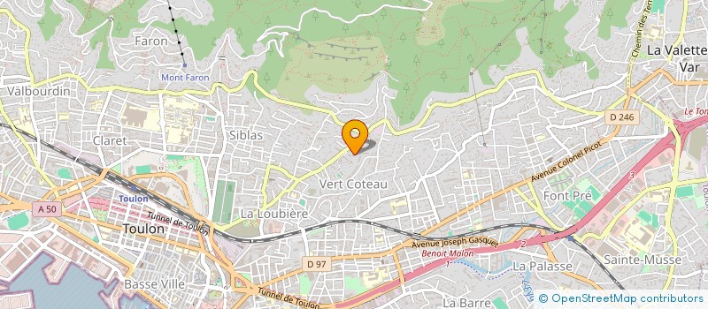 localisation de l'entreprise MONSIEUR SEBASTIEN RE  TOULON