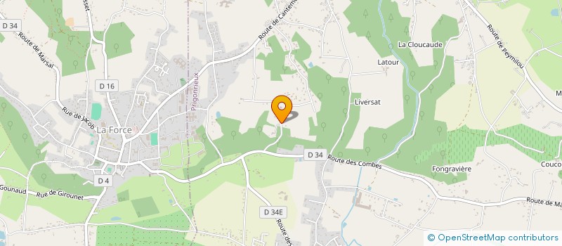 localisation de l'entreprise MONSIEUR SEBASTIEN REBIERE  PRIGONRIEUX