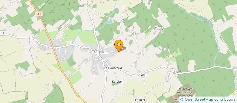 localisation de l'entreprise MONSIEUR SEBASTIEN REBOUR  TREGUIDEL