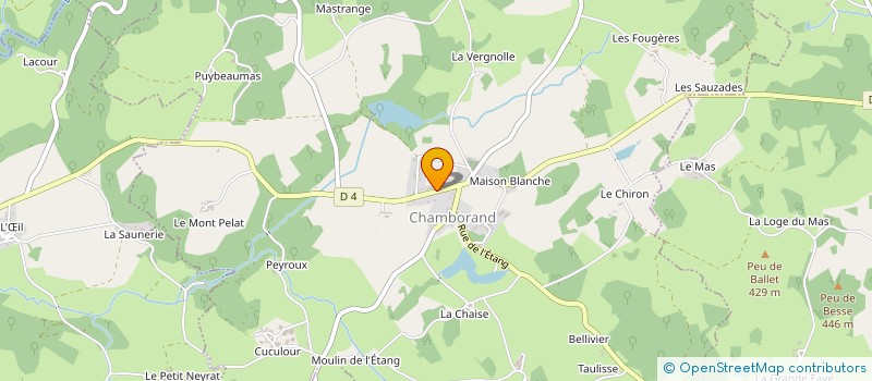 localisation de l'entreprise MONSIEUR SEBASTIEN RECOQUE  CHAMBORAND