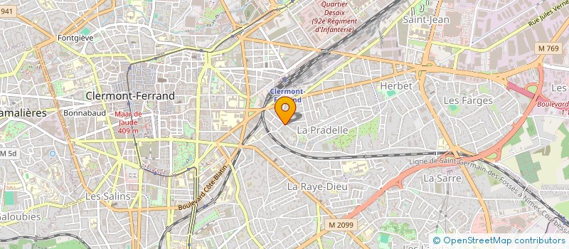 localisation de l'entreprise MONSIEUR SEBASTIEN REDISSI  CLERMONT FERRAND