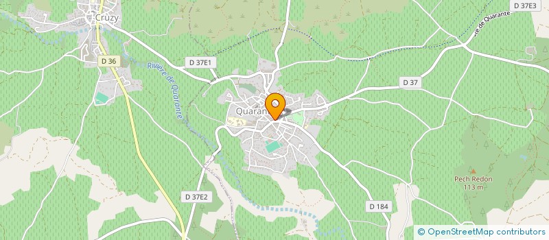 localisation de l'entreprise MONSIEUR SEBASTIEN REGNAC  QUARANTE