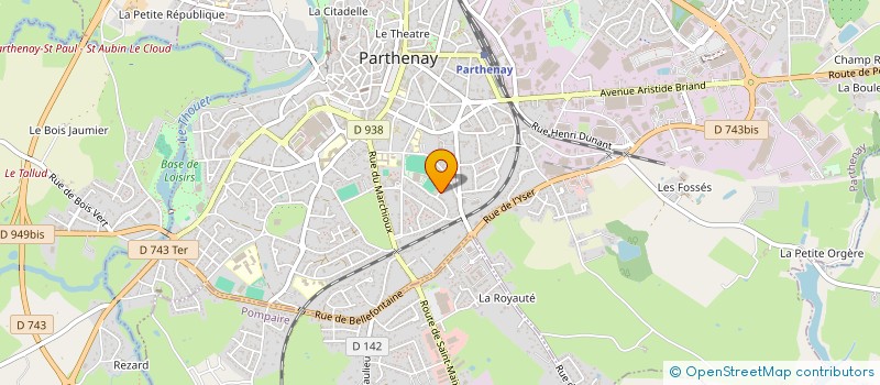 localisation de l'entreprise MONSIEUR SEBASTIEN REGNAUT  PARTHENAY