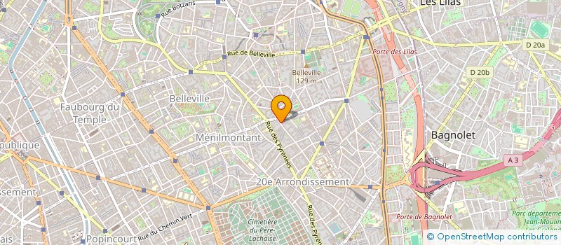 localisation de l'entreprise MONSIEUR SEBASTIEN REGNON  PARIS