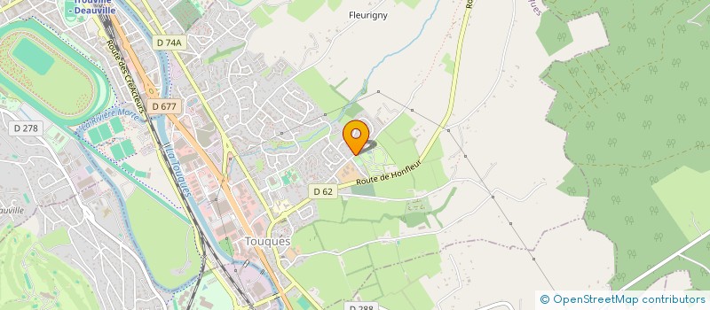 localisation de l'entreprise MONSIEUR SEBASTIEN REGUER  TOUQUES