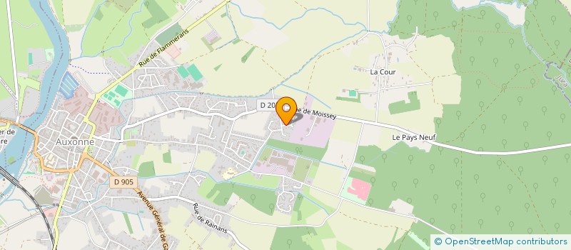 localisation de l'entreprise MONSIEUR SEBASTIEN REMY  AUXONNE