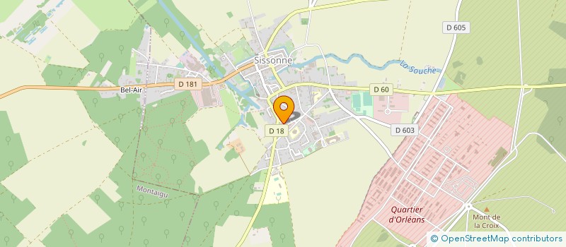 localisation de l'entreprise MONSIEUR SEBASTIEN RENARD  SISSONNE