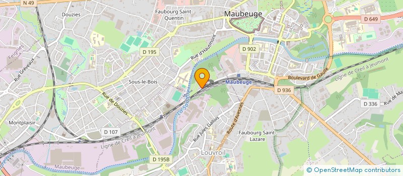 localisation de l'entreprise MONSIEUR SEBASTIEN RENARD  LOUVROIL