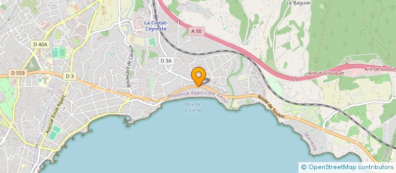 localisation de l'entreprise MONSIEUR SEBASTIEN RENAULT  LA CIOTAT