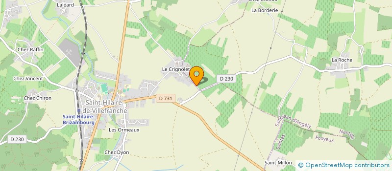 localisation de l'entreprise MONSIEUR SEBASTIEN RENDU  SAINT-HILAIRE-DE-VILLEFRANCHE