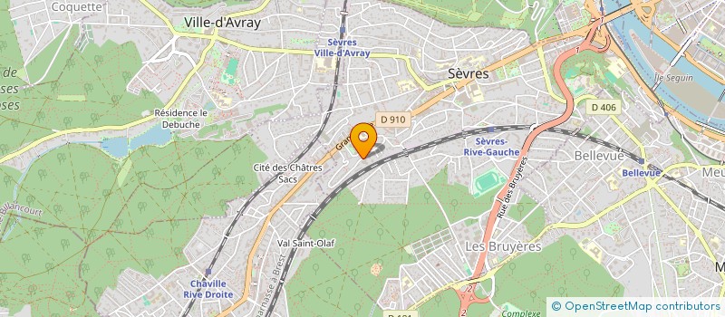 localisation de l'entreprise MONSIEUR SEBASTIEN RENE AUBIN  SEVRES