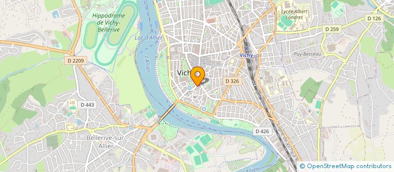 localisation de l'entreprise MONSIEUR SEBASTIEN REVIDON  VICHY