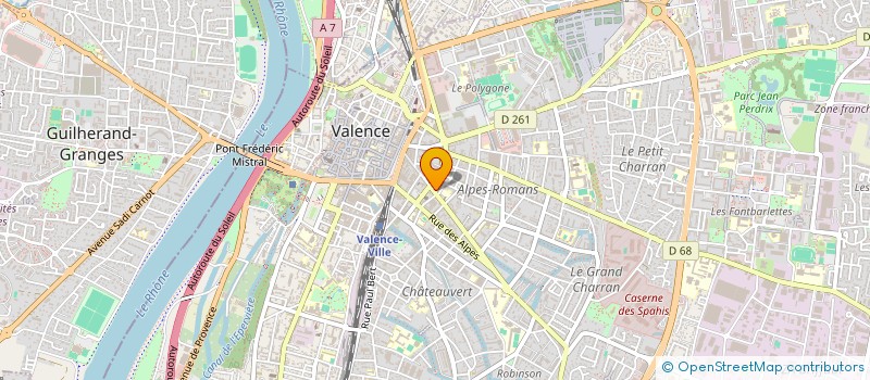 localisation de l'entreprise MONSIEUR SEBASTIEN REYNAUD à VALENCE