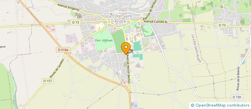 localisation de l'entreprise MONSIEUR SEBASTIEN RIBAS à LA COTE-SAINT-ANDRE