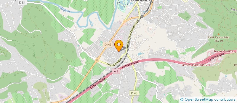 localisation de l'entreprise MONSIEUR SEBASTIEN RIBEIRO  VIDAUBAN