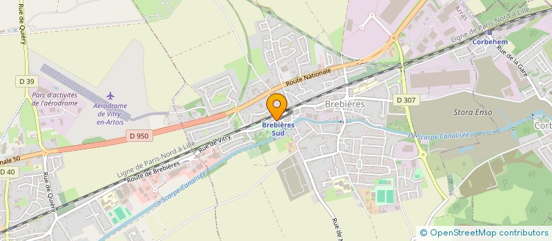 localisation de l'entreprise MONSIEUR SEBASTIEN RIBES  BREBIERES