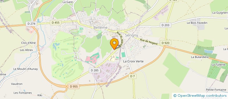 localisation de l'entreprise MONSIEUR SEBASTIEN RIBOULET à BELLEME