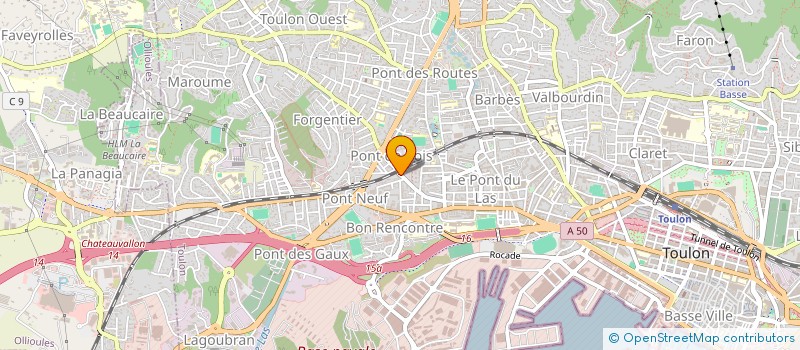 localisation de l'entreprise MONSIEUR SEBASTIEN RICARD  TOULON