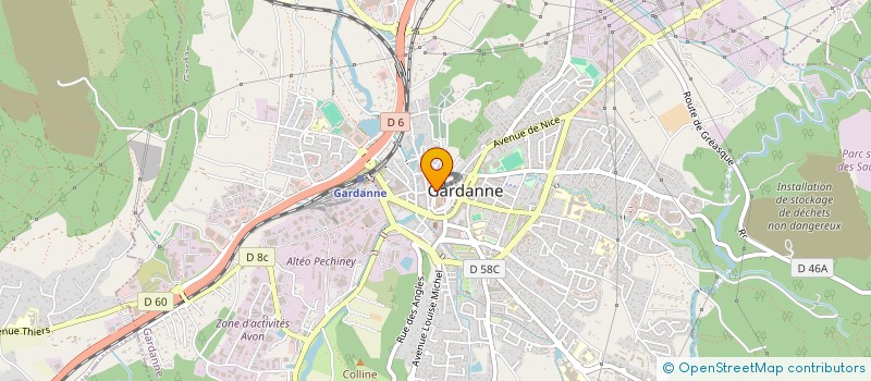 localisation de l'entreprise MONSIEUR SEBASTIEN RICARD à GARDANNE