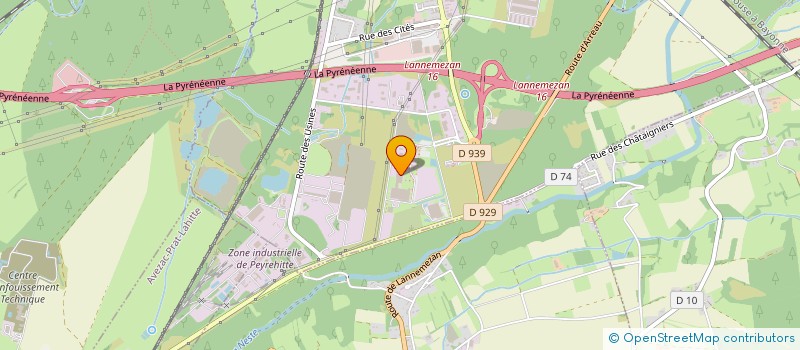 localisation de l'entreprise MONSIEUR SEBASTIEN RICAUD  LANNEMEZAN