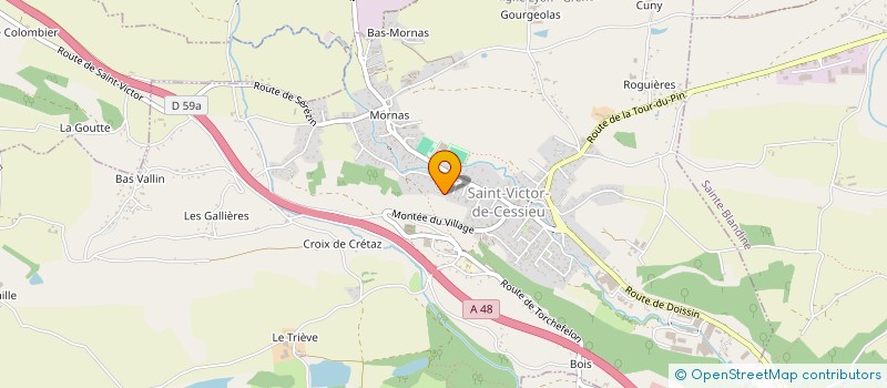 localisation de l'entreprise MONSIEUR SEBASTIEN RICAUT  SAINT-VICTOR-DE-CESSIEU