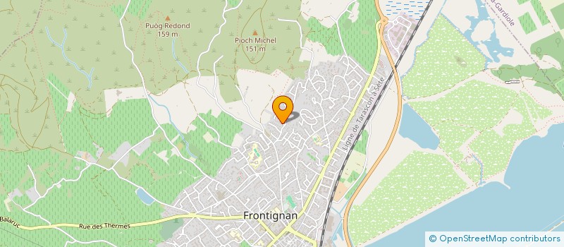 localisation de l'entreprise MONSIEUR SEBASTIEN RICHARD à FRONTIGNAN