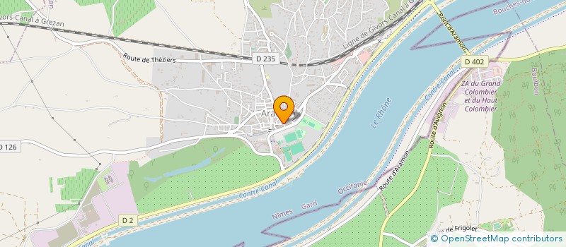 localisation de l'entreprise MONSIEUR SEBASTIEN RICHARD  ARAMON