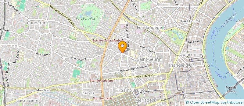 localisation de l'entreprise MONSIEUR SEBASTIEN RIDEAUD  BORDEAUX