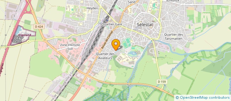 localisation de l'entreprise MONSIEUR SEBASTIEN RIEHL  SELESTAT