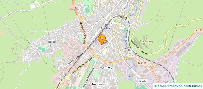 localisation de l'entreprise MONSIEUR SEBASTIEN RIEU à AURILLAC