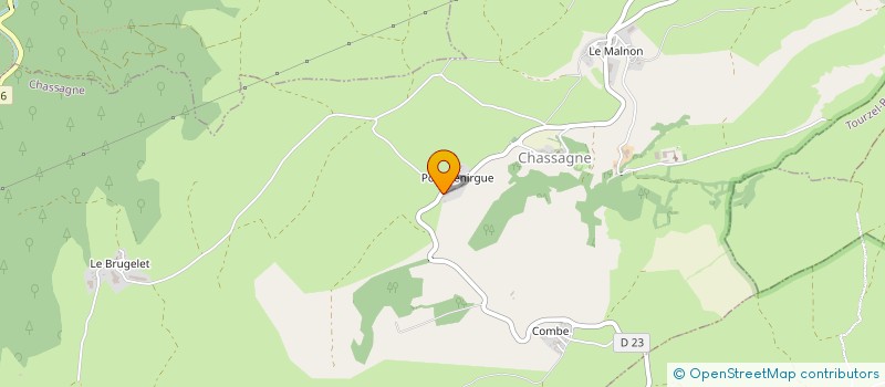 localisation de l'entreprise MONSIEUR SEBASTIEN RIGAL  CHASSAGNE