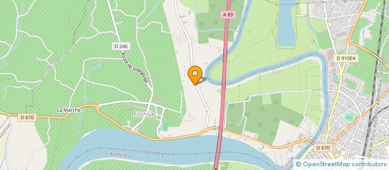 localisation de l'entreprise MONSIEUR SEBASTIEN RIGAUD à FRONSAC