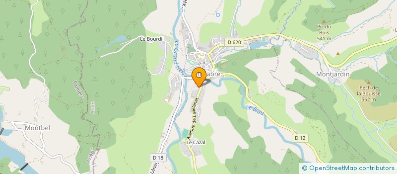 localisation de l'entreprise MONSIEUR SEBASTIEN RIGAULT  CHALABRE