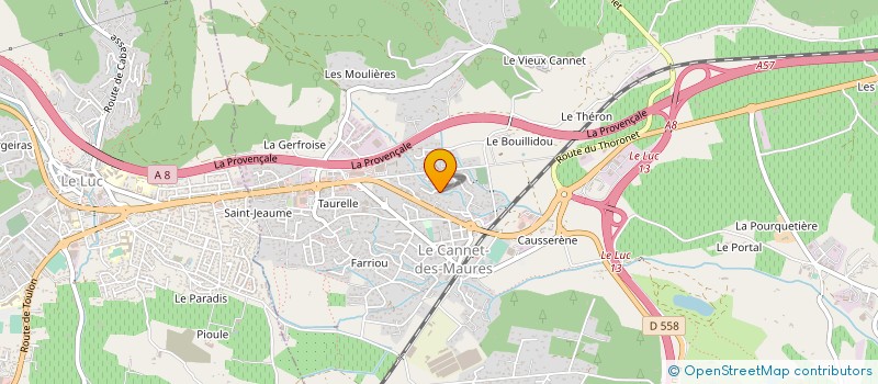 localisation de l'entreprise MONSIEUR SEBASTIEN RINGLER  LE CANNET-DES-MAURES