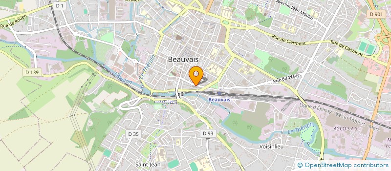 localisation de l'entreprise MONSIEUR SEBASTIEN RINS  BEAUVAIS