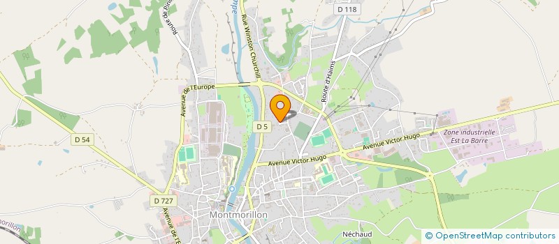 localisation de l'entreprise MONSIEUR SEBASTIEN RIVIER à MONTMORILLON