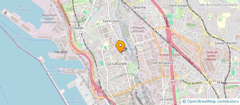 localisation de l'entreprise MONSIEUR SEBASTIEN RIVIERE à MARSEILLE