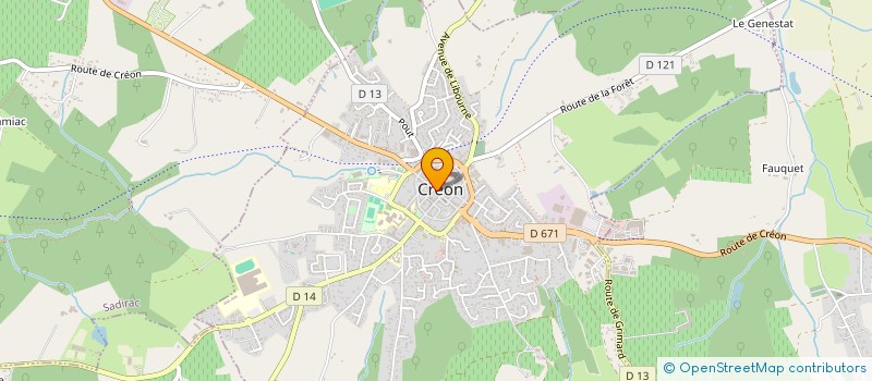 localisation de l'entreprise MONSIEUR SEBASTIEN RIVIERRE  CREON