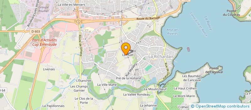 localisation de l'entreprise MONSIEUR SEBASTIEN ROBERT à LA RICHARDAIS