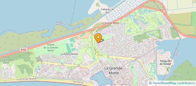 localisation de l'entreprise MONSIEUR SEBASTIEN ROBERT  LA GRANDE-MOTTE