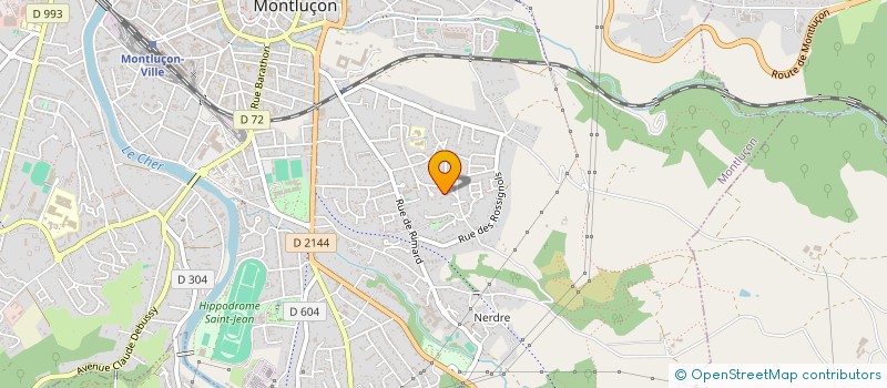 localisation de l'entreprise MONSIEUR SEBASTIEN ROBERT à MONTLUCON