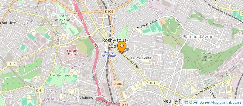 localisation de l'entreprise MONSIEUR SEBASTIEN ROBERTO MARTIN à ROSNY-SOUS-BOIS