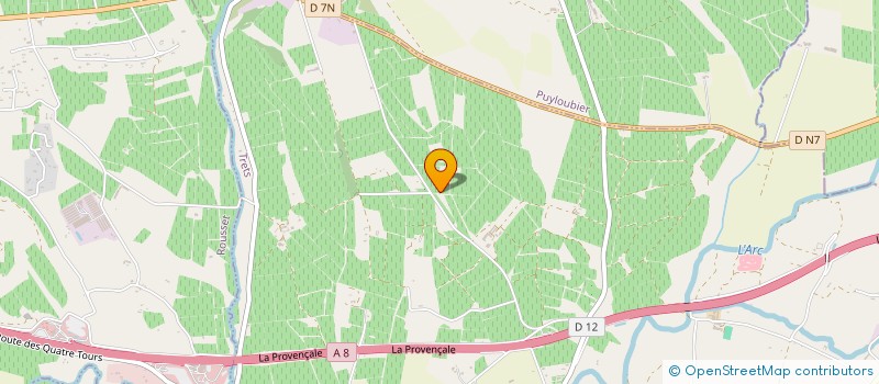 localisation de l'entreprise MONSIEUR SEBASTIEN ROBIER à TRETS