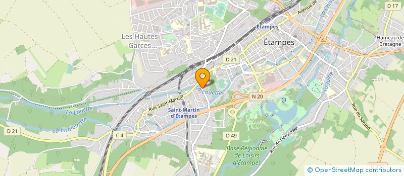 localisation de l'entreprise MONSIEUR SEBASTIEN RODIER à ETAMPES