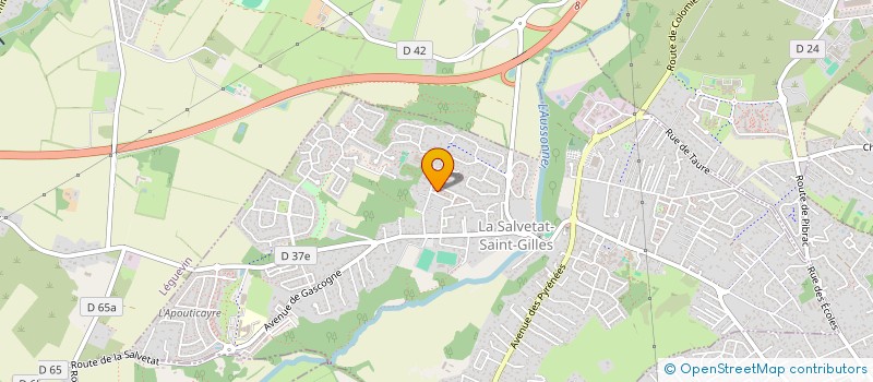 localisation de l'entreprise MONSIEUR SEBASTIEN RODRIGUES  LA SALVETAT-SAINT-GILLES