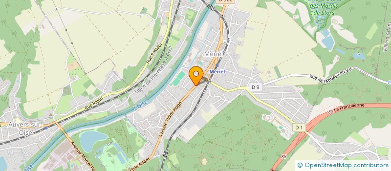 localisation de l'entreprise MONSIEUR SEBASTIEN RODRIGUES  MERIEL