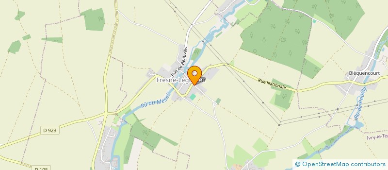 localisation de l'entreprise MONSIEUR SEBASTIEN RODRIGUES  FRESNE-LEGUILLON