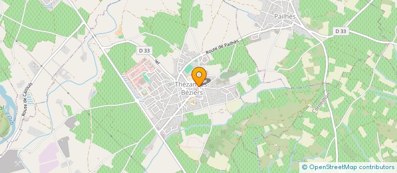 localisation de l'entreprise MONSIEUR SEBASTIEN RODRIGUEZ  THEZAN-LES-BEZIERS