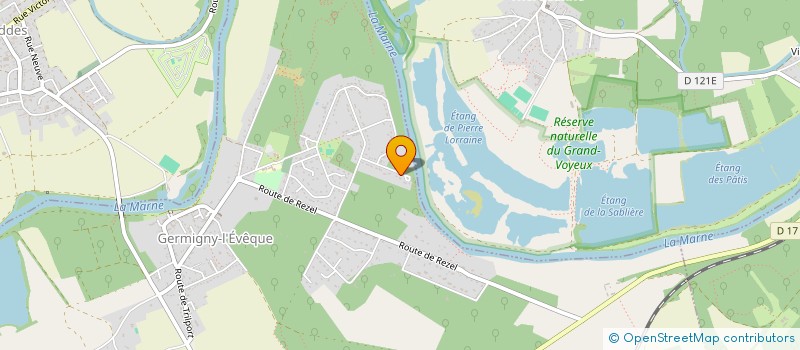 localisation de l'entreprise MONSIEUR SEBASTIEN ROGER  GERMIGNY-L'EVEQUE